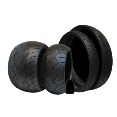 Vee Rubber Tall Front & Wide Rear